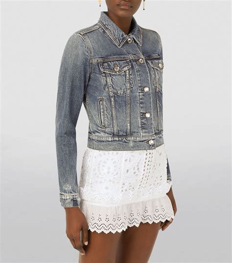 denim dolce gabbana jacket|dolce gabbana jacket women.